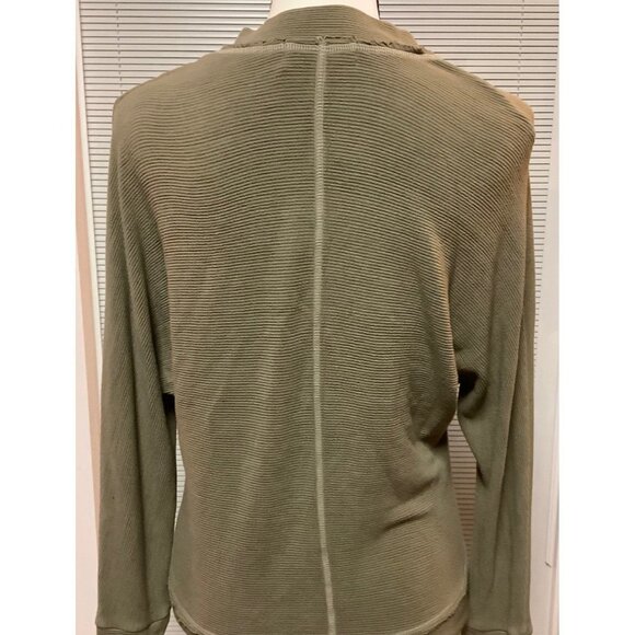 Red Haute Olive Green Waffle Knit Top -- THUMBHOLE -- NWT - Picture 2 of 8